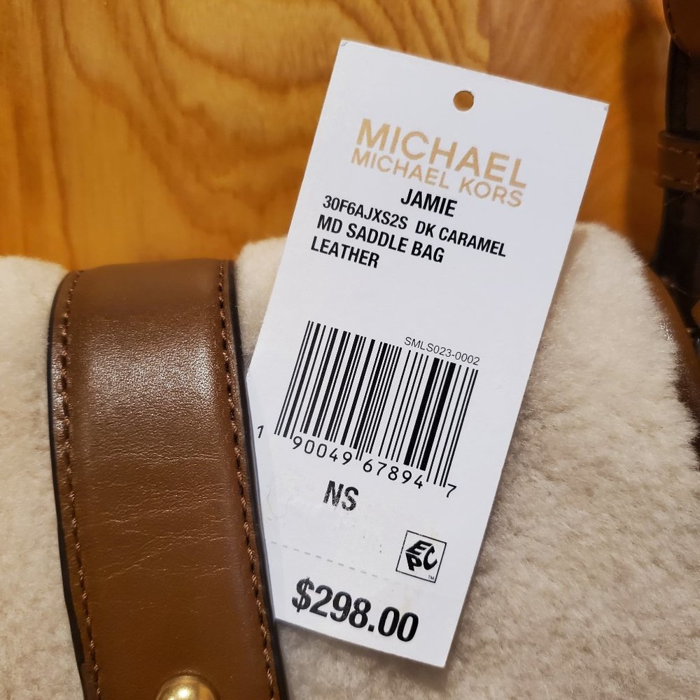 Michael Kors Jamie Shearling w/CognacTrim Crossbdy